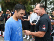 يطلب الحظ للجميع باكوياو أن يطرد باريوس الأصغر سنا