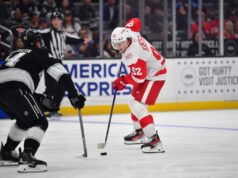 تقوم Red Wings ، التي تواجه البط ، بالتصوير لاكتساح جنوب كاليفورنيا
