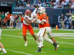 ميامي رقم 15 التي تتمسك بآمال التصفيات، تواجه ولاية نورث كارولاينا الخطيرة